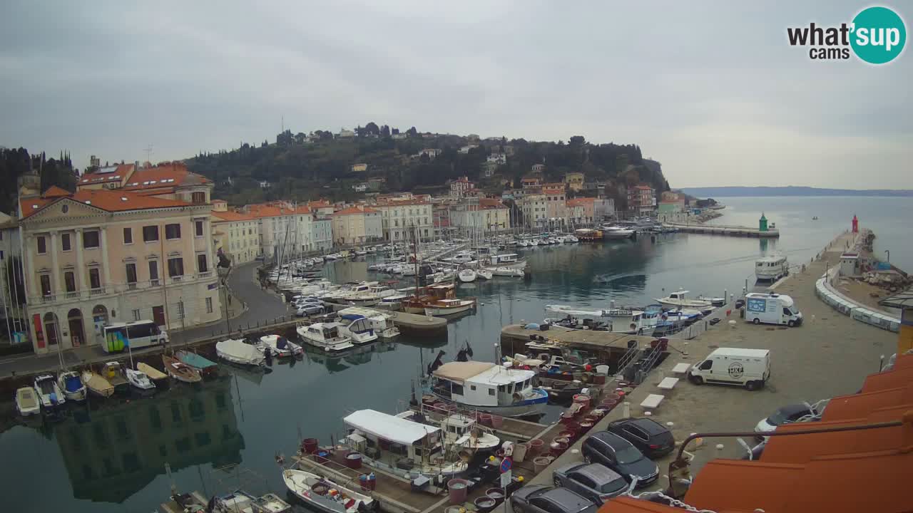 Cámara web en vivo desde Piran “Mandrač” – Increíble vista en vivo desde Villa Piranesi