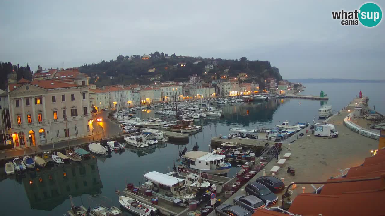Live webcam from Piran “Mandrač” – Amazing live view from Villa Piranesi