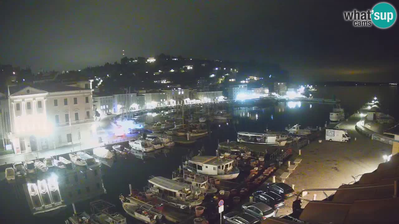 Live webcam da Pirano “Mandrač” – Splendida vista live da Villa Piranesi