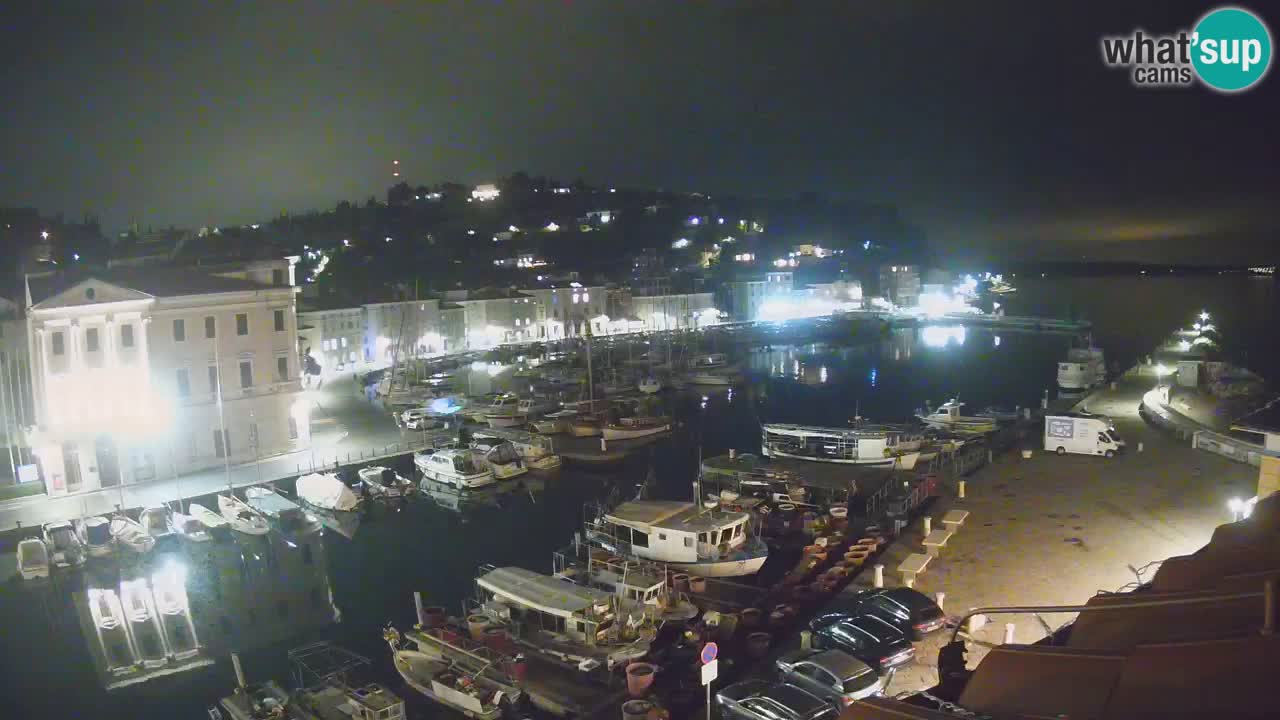 Live webcam da Pirano “Mandrač” – Splendida vista live da Villa Piranesi