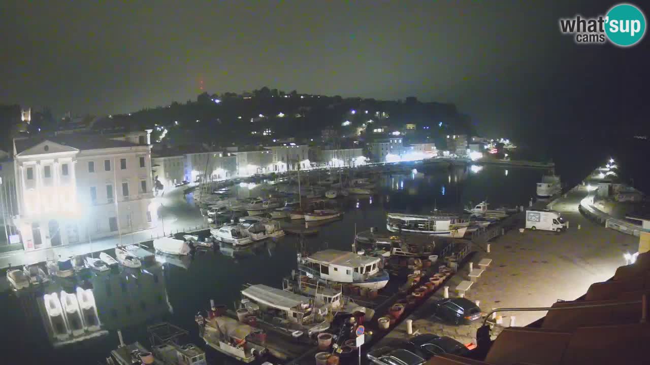 Live webcam da Pirano “Mandrač” – Splendida vista live da Villa Piranesi