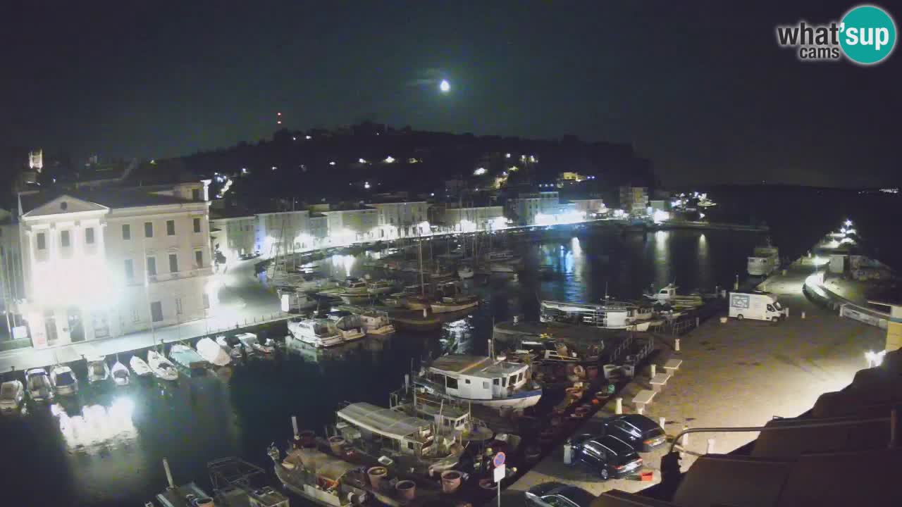 Webcam en direct de Piran “Mandrač” – Incroyable vue en direct de la Villa Piranesi
