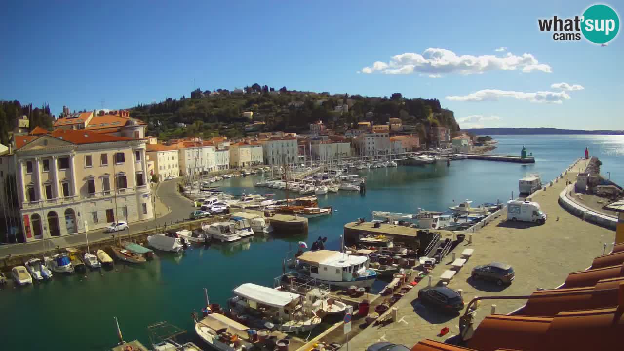 Live webcam da Pirano “Mandrač” – Splendida vista live da Villa Piranesi