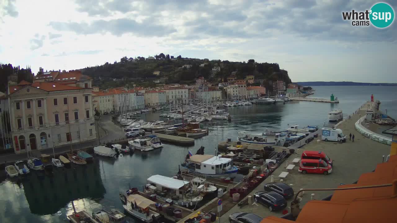 Live webcam from Piran “Mandrač” – Amazing live view from Villa Piranesi
