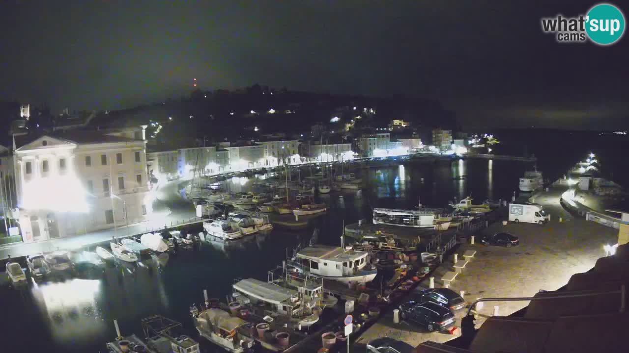 Webcam en direct de Piran “Mandrač” – Incroyable vue en direct de la Villa Piranesi