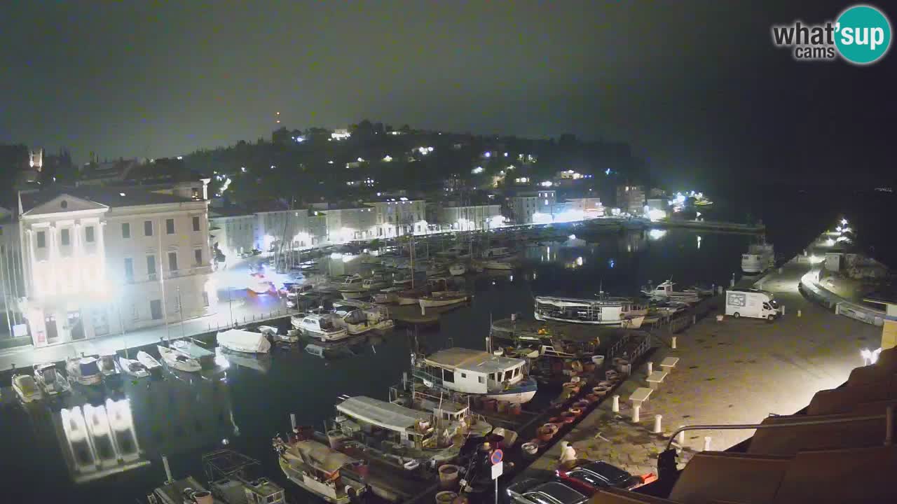 Live webcam da Pirano “Mandrač” – Splendida vista live da Villa Piranesi