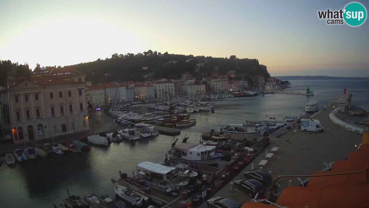 Iz Pirana Spletna kamera v živo “Mandrač” – Neverjeten pogled v živo iz Vile Piranesi