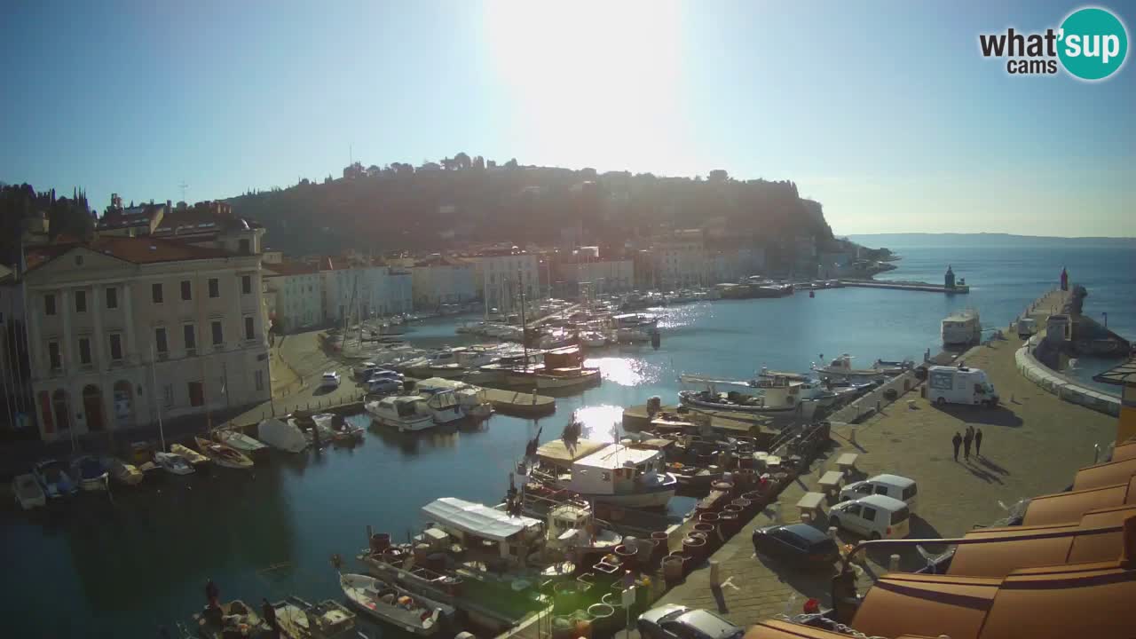 Live webcam da Pirano “Mandrač” – Splendida vista live da Villa Piranesi