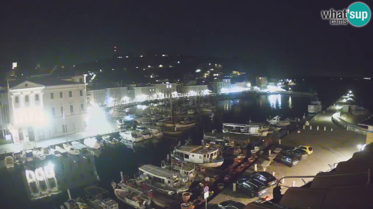 Webcam en direct de Piran “Mandrač” – Incroyable vue en direct de la Villa Piranesi