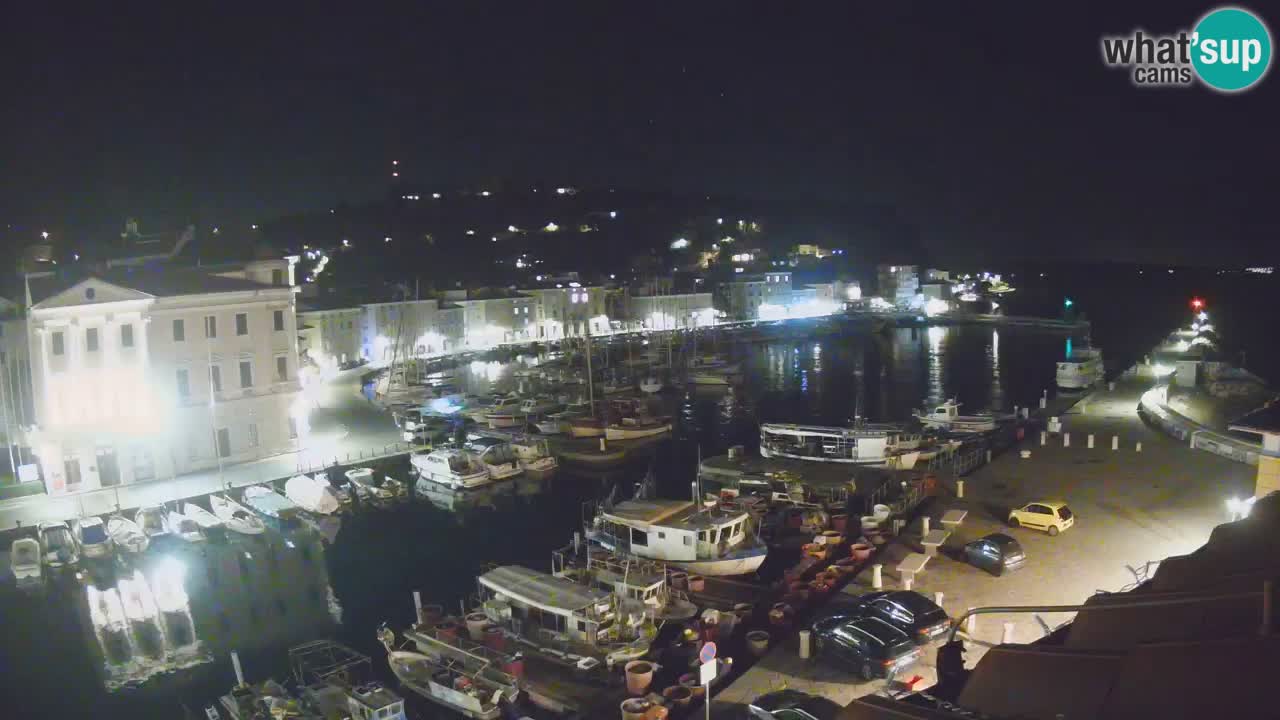 Webcam en direct de Piran “Mandrač” – Incroyable vue en direct de la Villa Piranesi