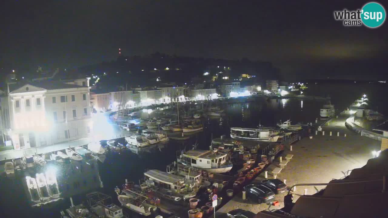 Live webcam da Pirano “Mandrač” – Splendida vista live da Villa Piranesi