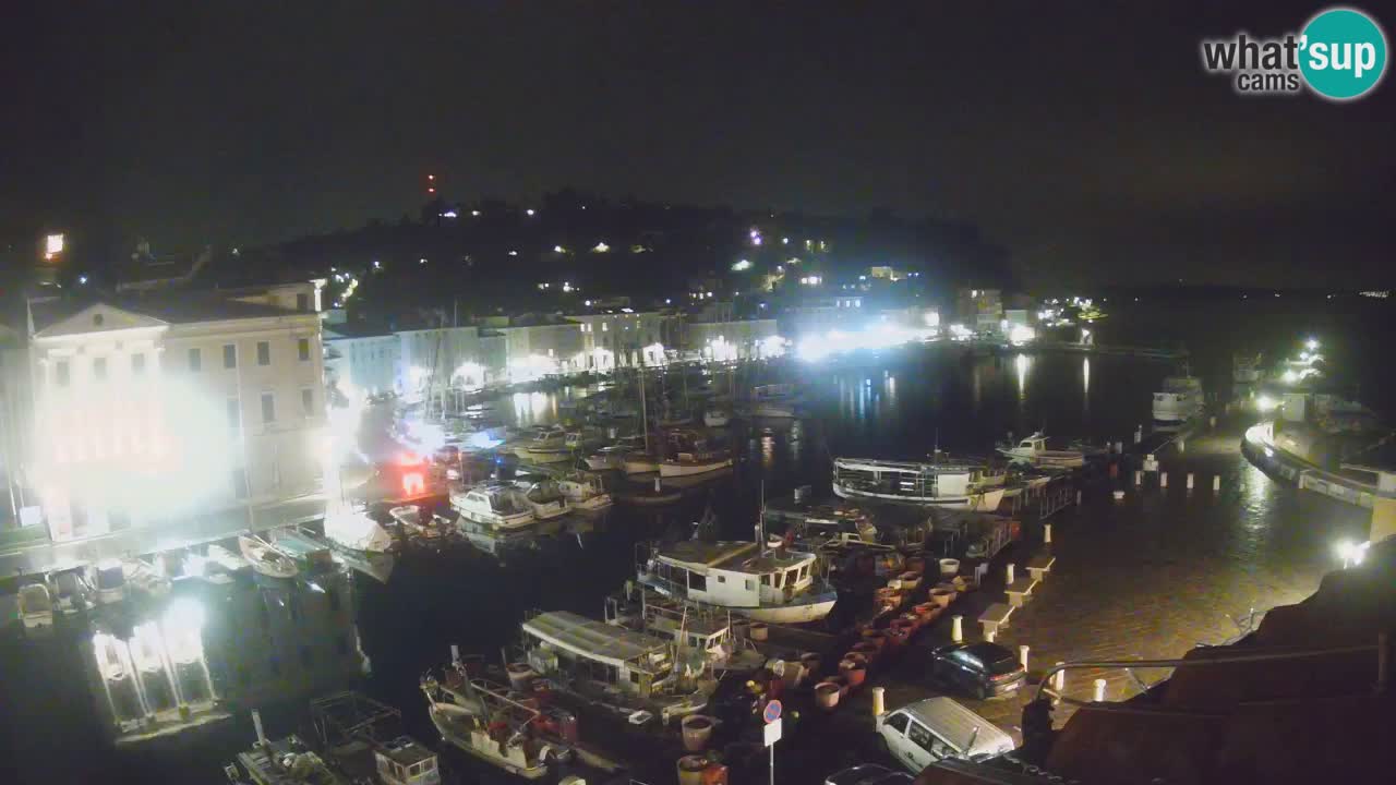 Webcam en direct de Piran “Mandrač” – Incroyable vue en direct de la Villa Piranesi