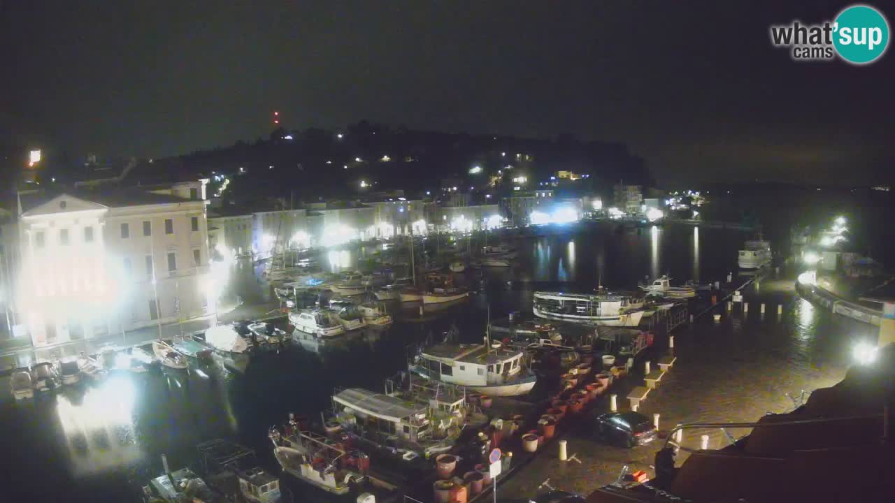 Webcam en direct de Piran “Mandrač” – Incroyable vue en direct de la Villa Piranesi