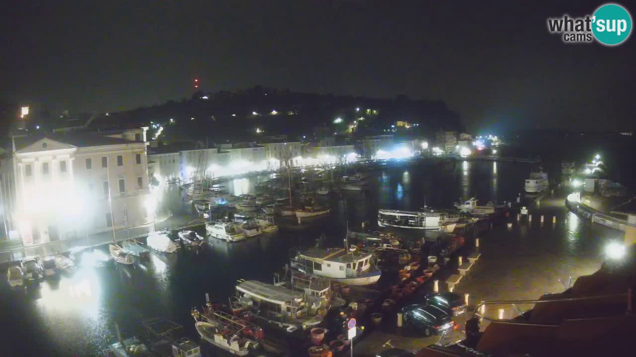 Webcam en direct de Piran “Mandrač” – Incroyable vue en direct de la Villa Piranesi