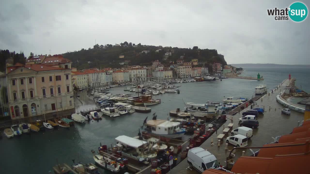 Live webcam from Piran “Mandrač” – Amazing live view from Villa Piranesi