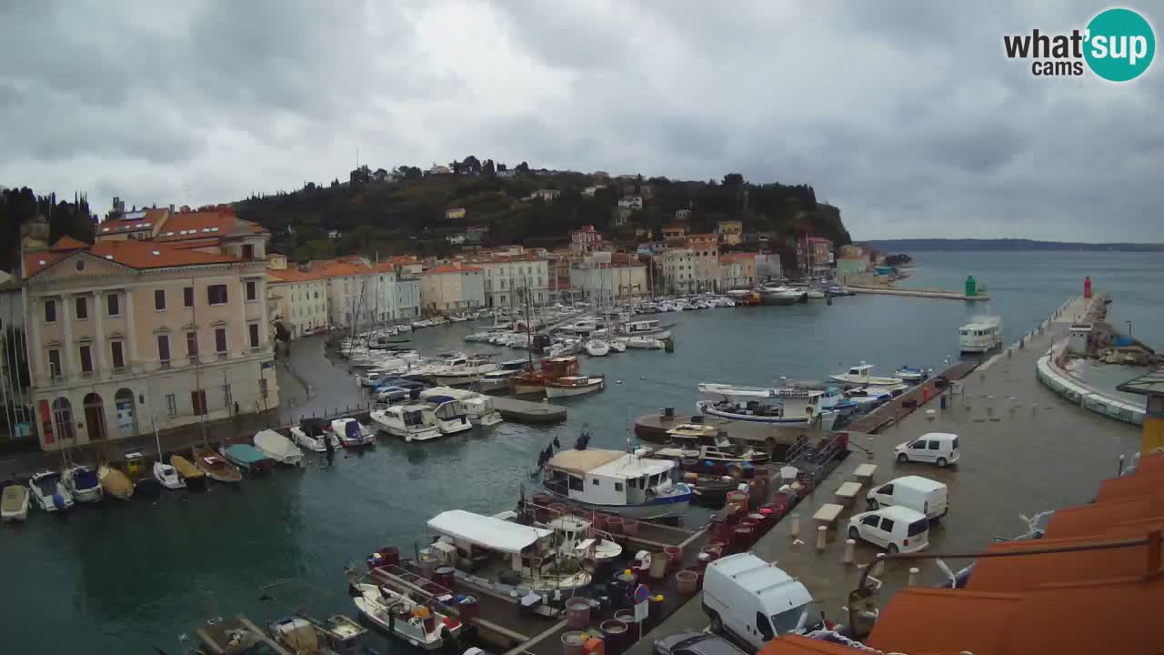 Live webcam from Piran “Mandrač” – Amazing live view from Villa Piranesi