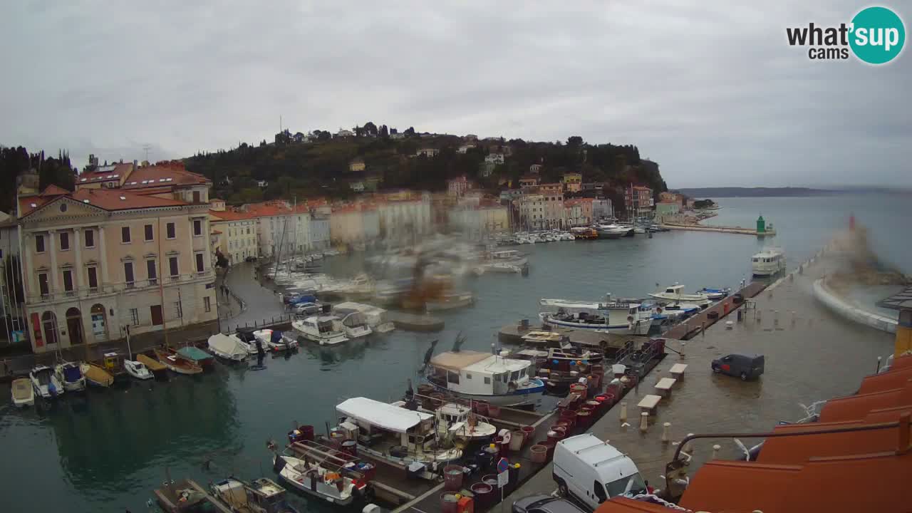 Live webcam da Pirano “Mandrač” – Splendida vista live da Villa Piranesi