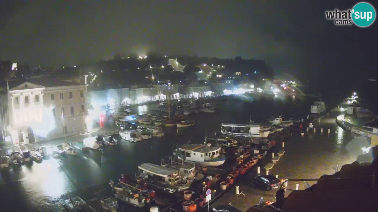 Webcam en direct de Piran “Mandrač” – Incroyable vue en direct de la Villa Piranesi