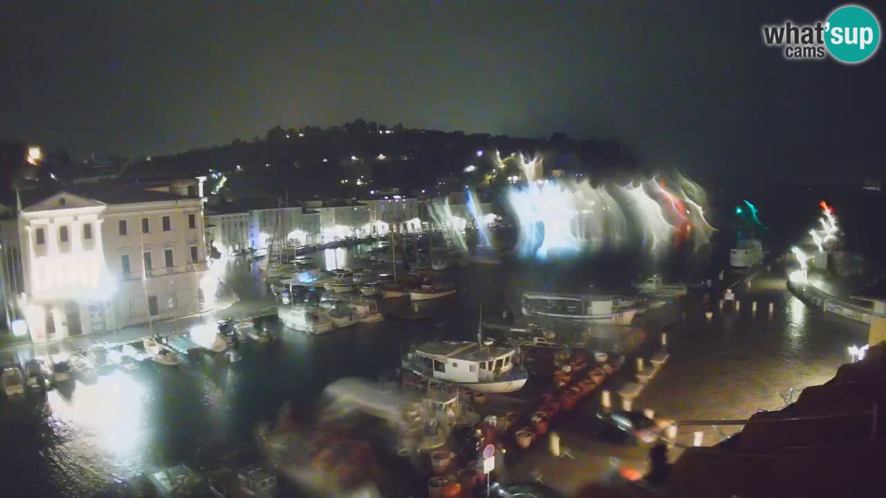 Live webcam da Pirano “Mandrač” – Splendida vista live da Villa Piranesi