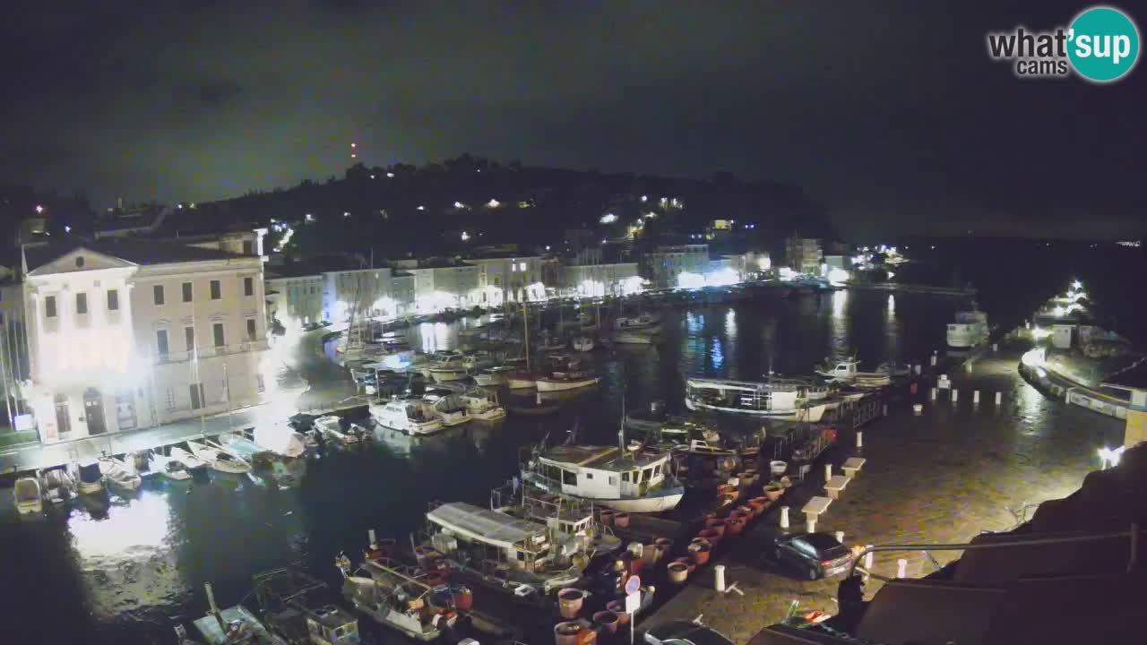Webcam en direct de Piran “Mandrač” – Incroyable vue en direct de la Villa Piranesi