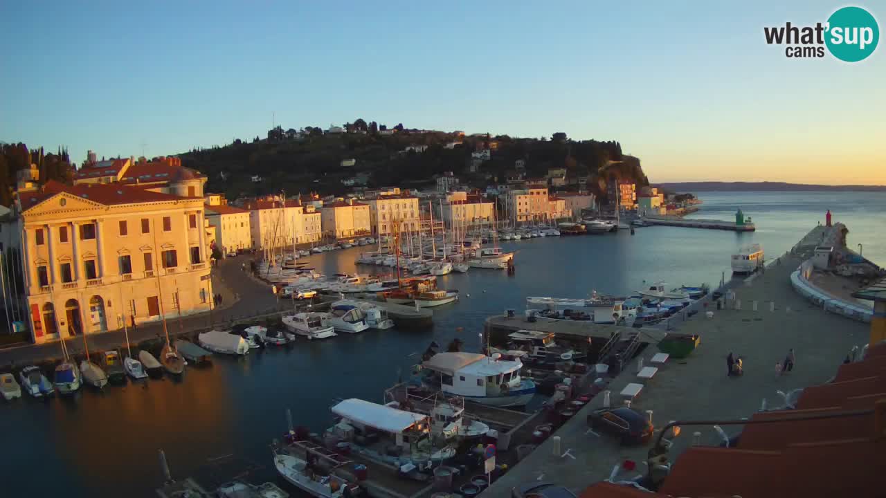 Live webcam da Pirano “Mandrač” – Splendida vista live da Villa Piranesi