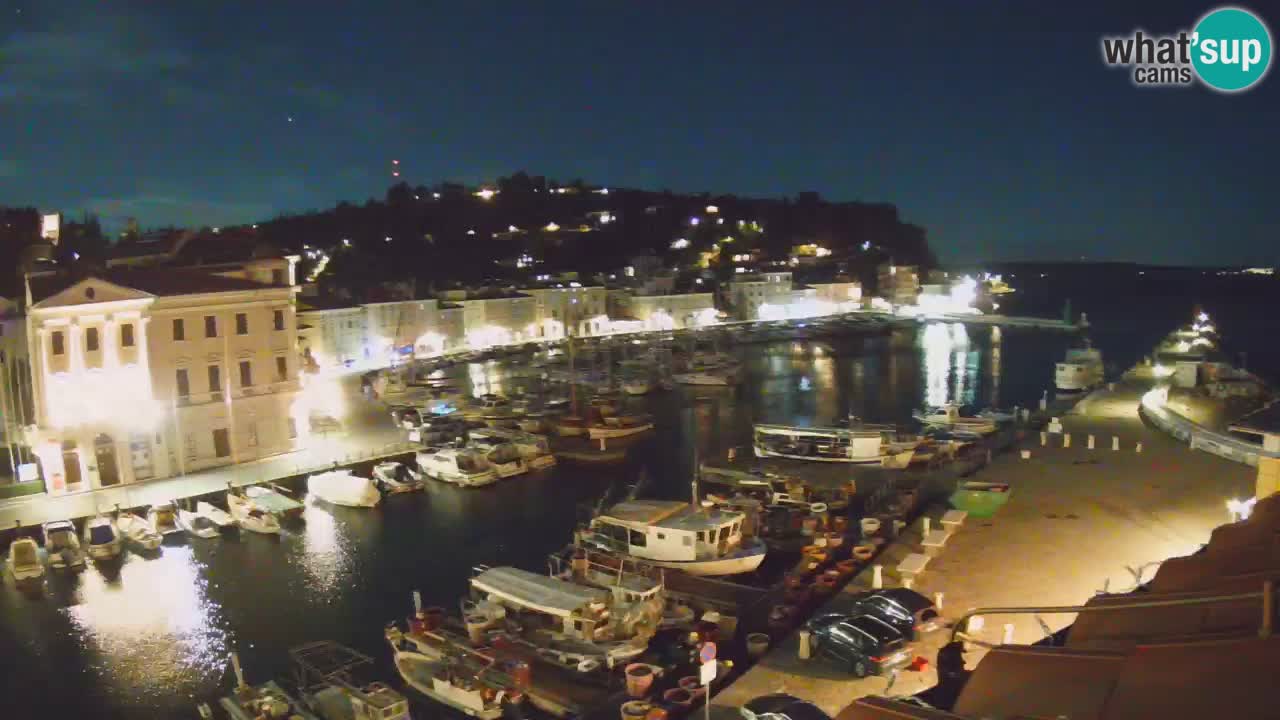 Webcam en direct de Piran “Mandrač” – Incroyable vue en direct de la Villa Piranesi