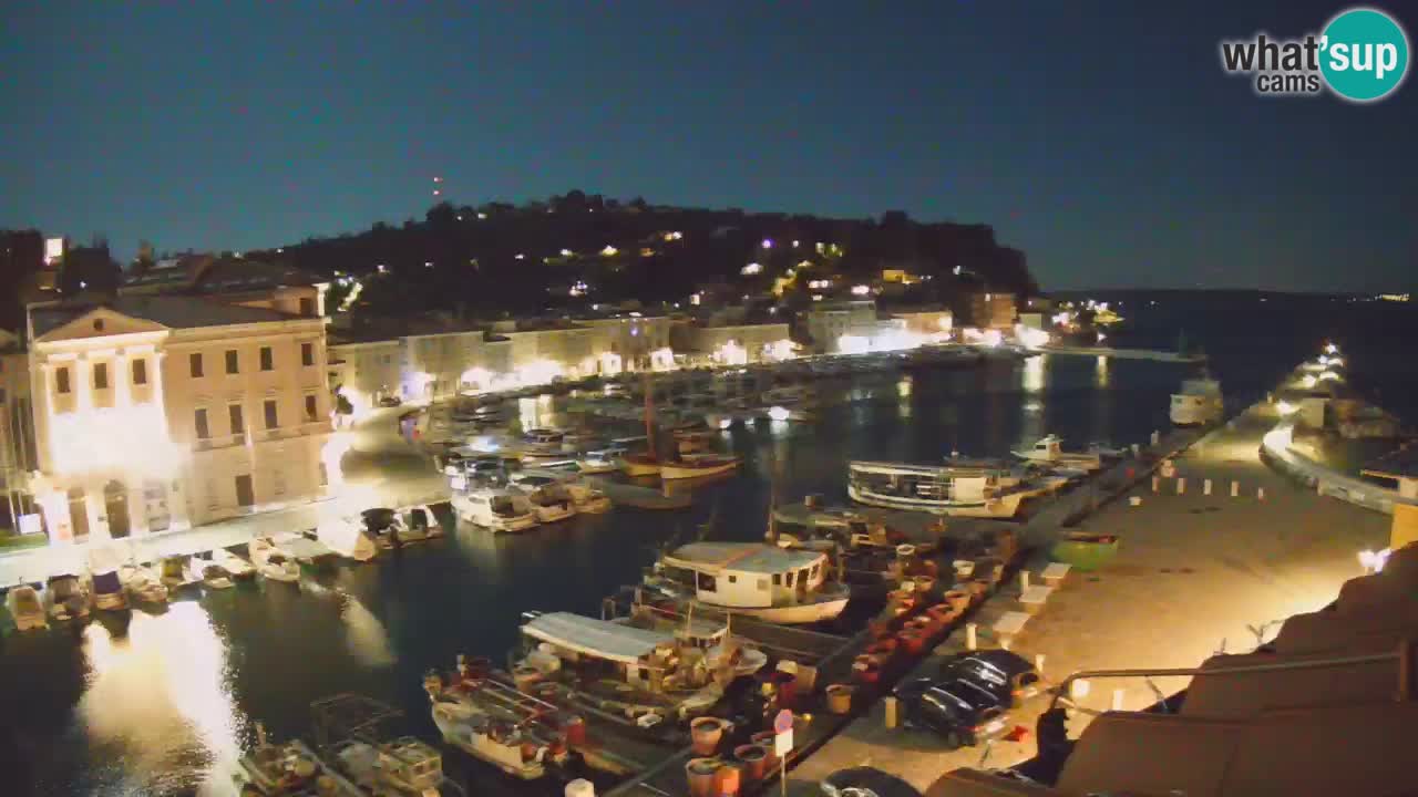 Live webcam da Pirano “Mandrač” – Splendida vista live da Villa Piranesi