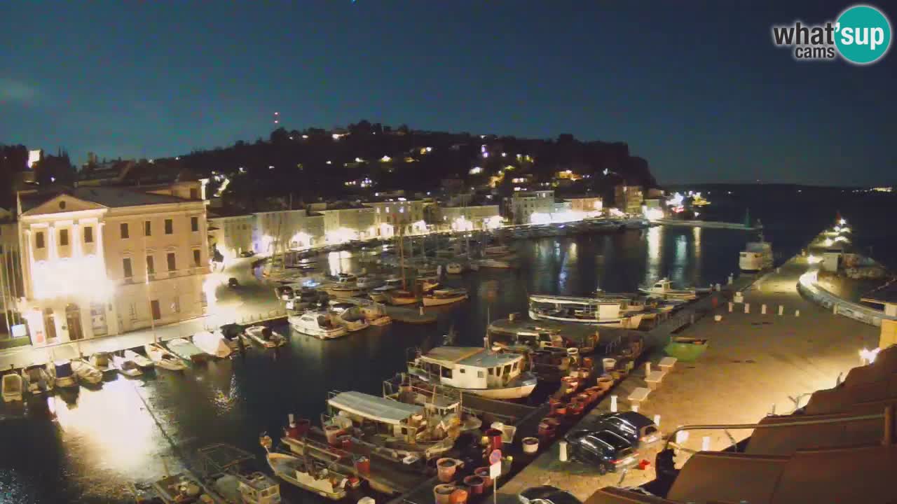 Live webcam da Pirano “Mandrač” – Splendida vista live da Villa Piranesi