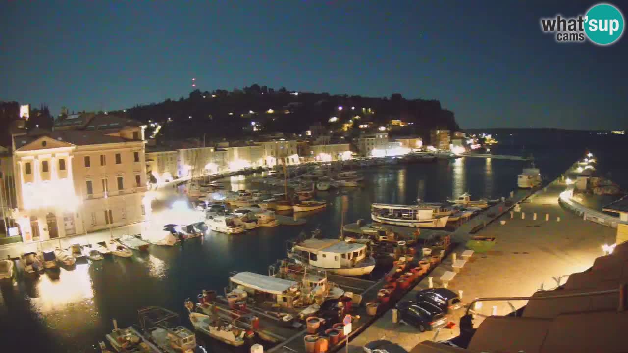 Live webcam da Pirano “Mandrač” – Splendida vista live da Villa Piranesi