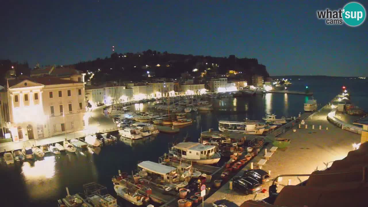 Live webcam da Pirano “Mandrač” – Splendida vista live da Villa Piranesi