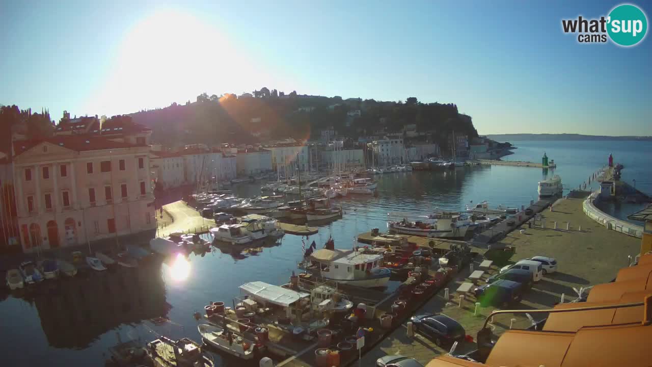 Live-Webcam aus Piran “Mandrač” – Erstaunliche Live-Ansicht von Villa Piranesi