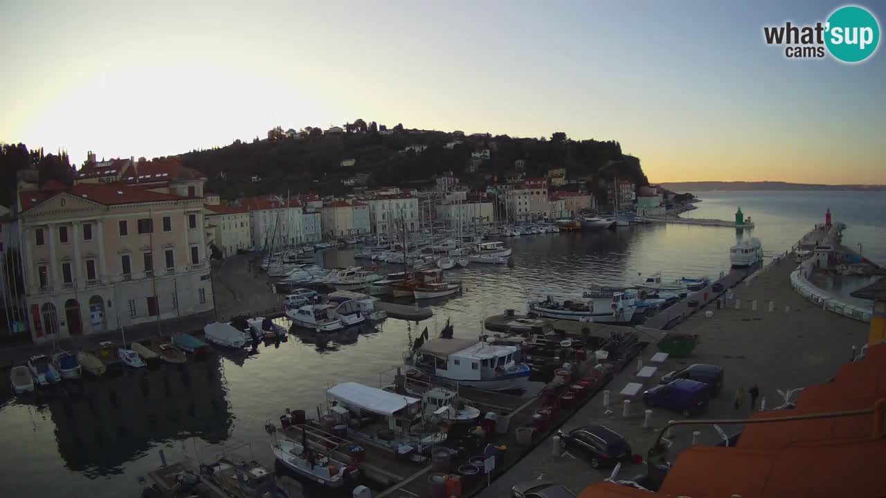 Live-Webcam aus Piran “Mandrač” – Erstaunliche Live-Ansicht von Villa Piranesi