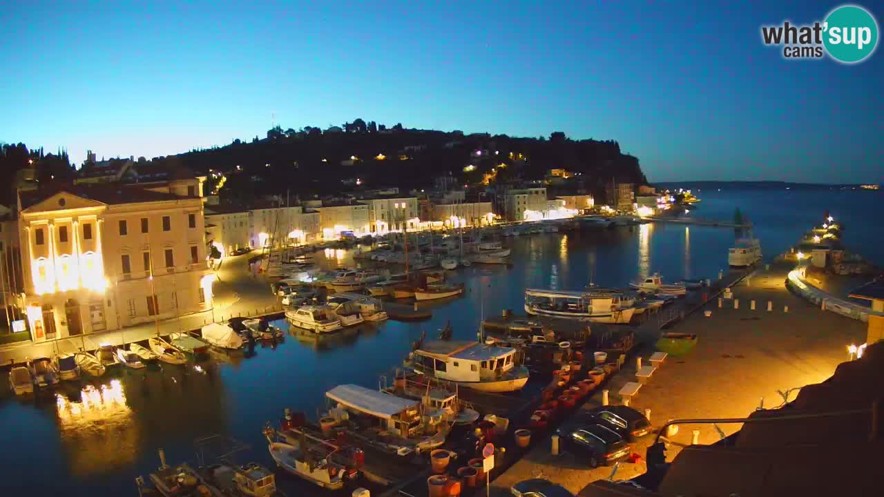 Live webcam da Pirano “Mandrač” – Splendida vista live da Villa Piranesi