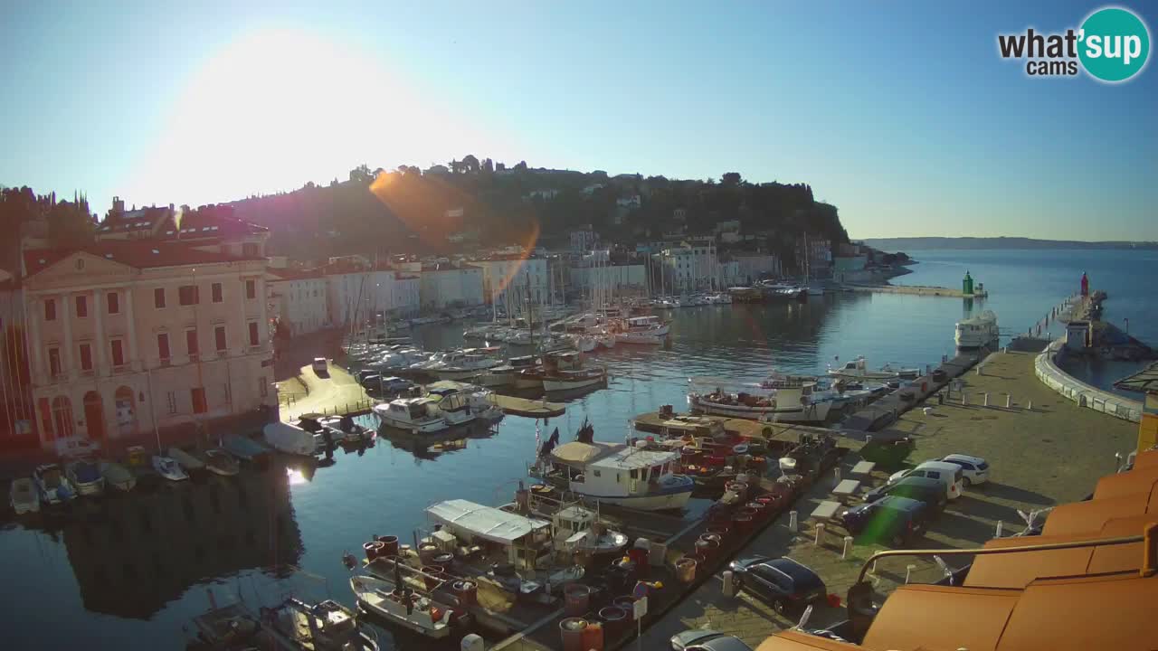 Live webcam from Piran “Mandrač” – Amazing live view from Villa Piranesi