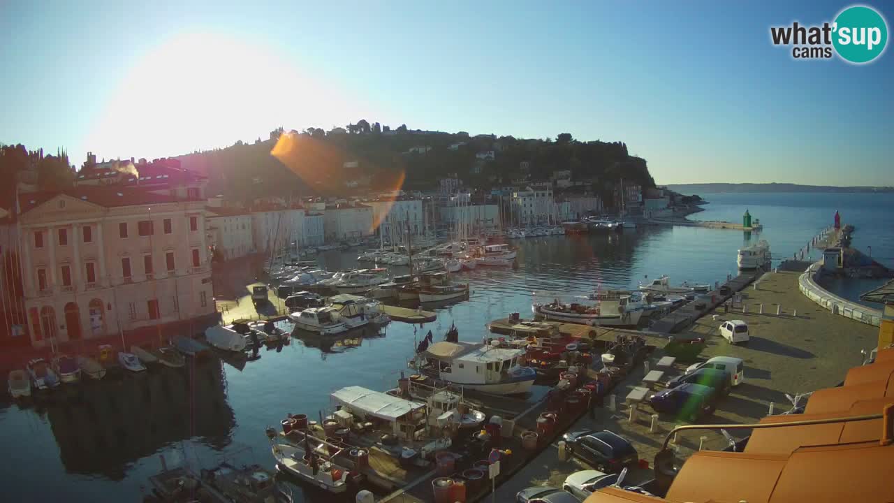 Live webcam from Piran “Mandrač” – Amazing live view from Villa Piranesi