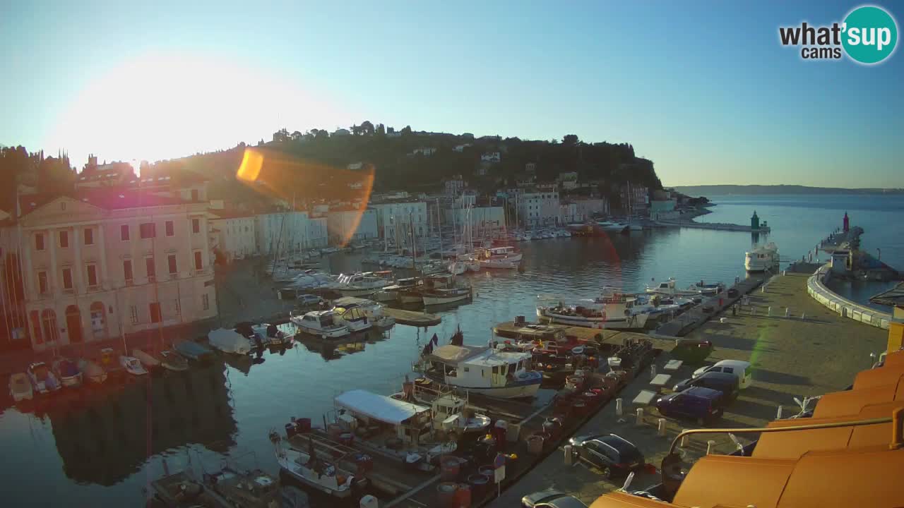 Live webcam from Piran “Mandrač” – Amazing live view from Villa Piranesi