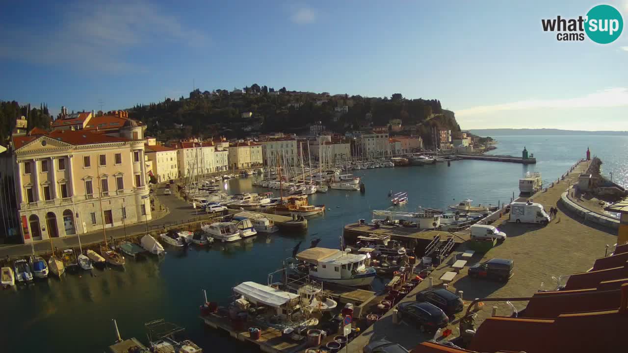 Cámara web en vivo desde Piran “Mandrač” – Increíble vista en vivo desde Villa Piranesi