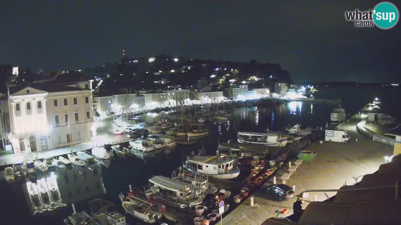 Live webcam da Pirano “Mandrač” – Splendida vista live da Villa Piranesi