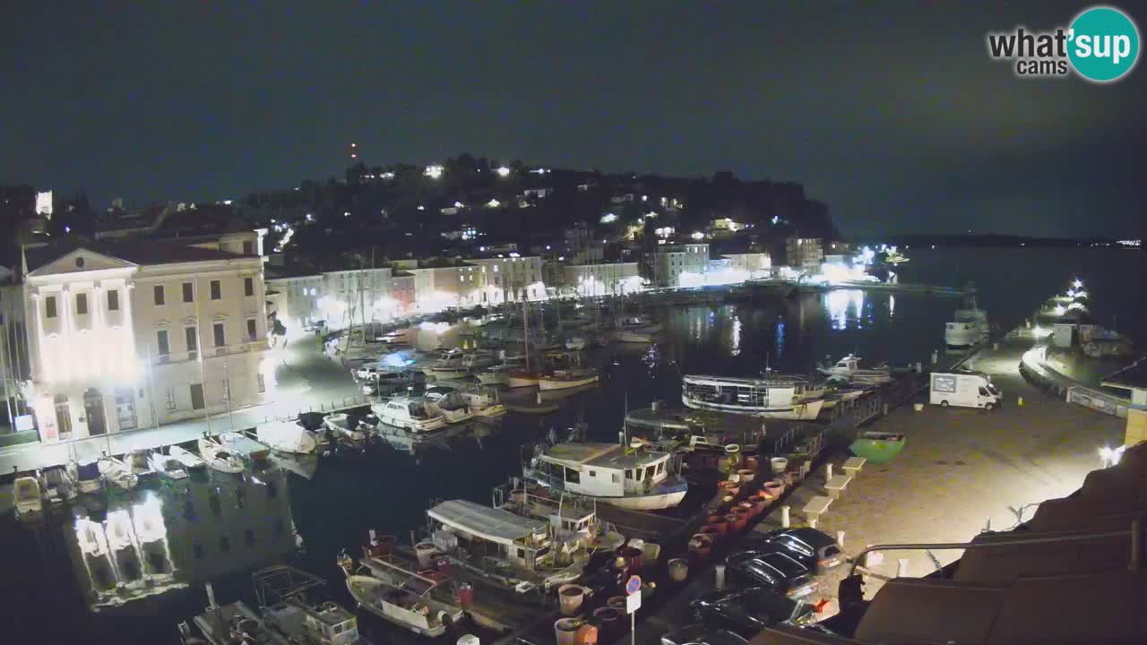 Webcam en direct de Piran “Mandrač” – Incroyable vue en direct de la Villa Piranesi