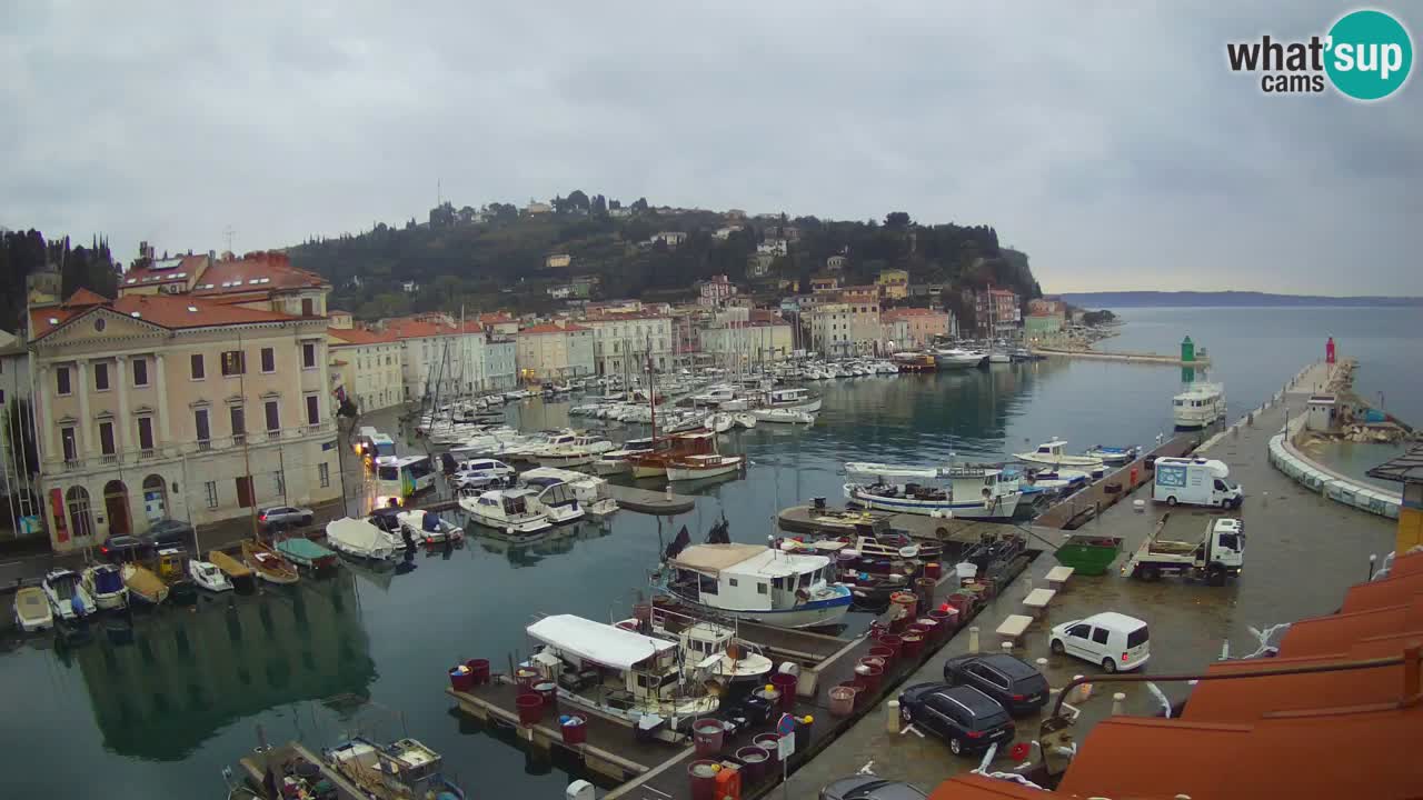 Live-Webcam aus Piran “Mandrač” – Erstaunliche Live-Ansicht von Villa Piranesi