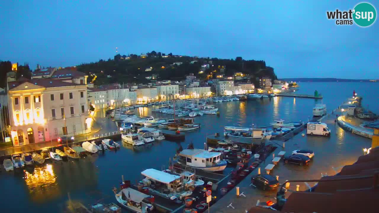 Live-Webcam aus Piran “Mandrač” – Erstaunliche Live-Ansicht von Villa Piranesi