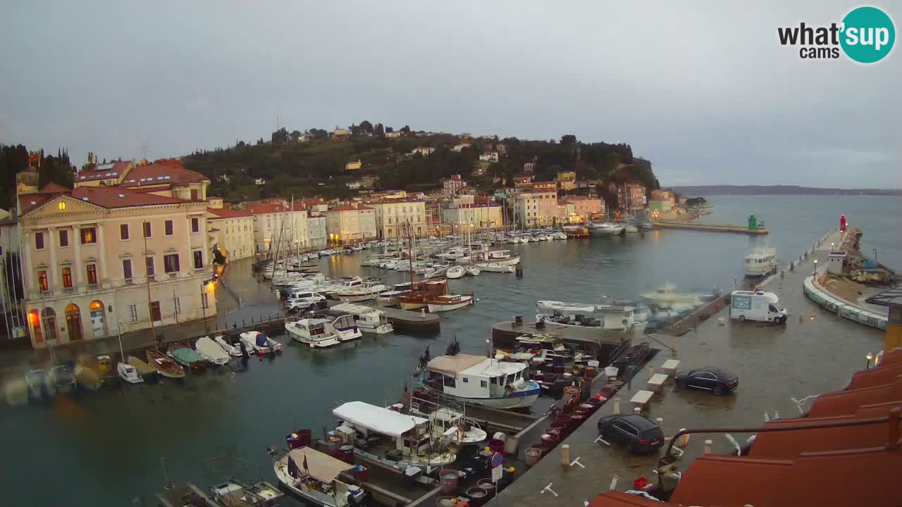 Live webcam from Piran “Mandrač” – Amazing live view from Villa Piranesi