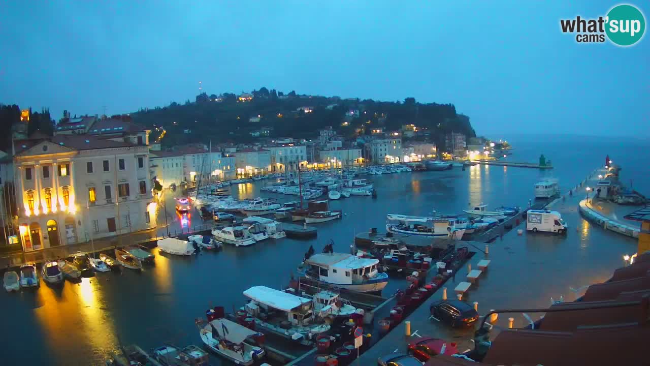 Live-Webcam aus Piran “Mandrač” – Erstaunliche Live-Ansicht von Villa Piranesi