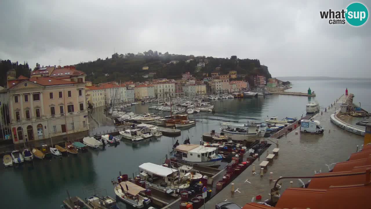 Cámara web en vivo desde Piran “Mandrač” – Increíble vista en vivo desde Villa Piranesi