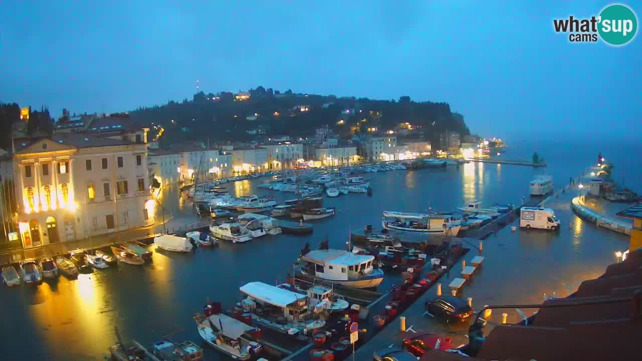 Live webcam from Piran “Mandrač” – Amazing live view from Villa Piranesi