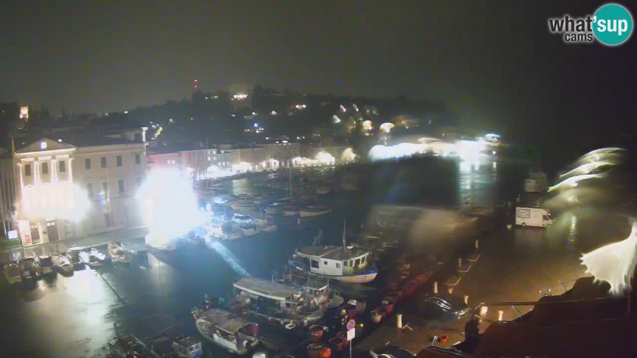 Webcam en direct de Piran “Mandrač” – Incroyable vue en direct de la Villa Piranesi