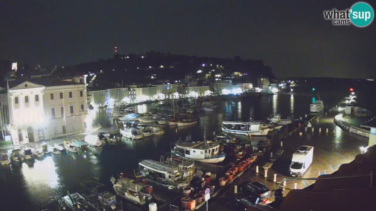 Live webcam da Pirano “Mandrač” – Splendida vista live da Villa Piranesi