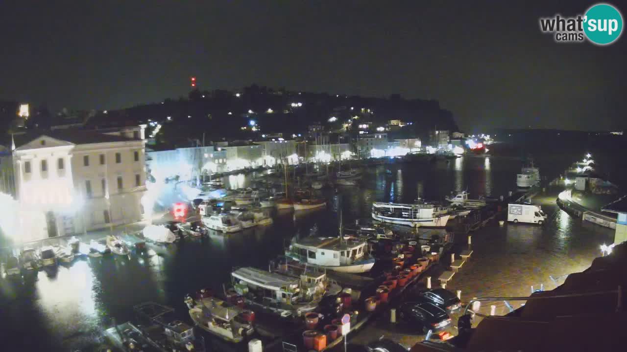 Live webcam da Pirano “Mandrač” – Splendida vista live da Villa Piranesi