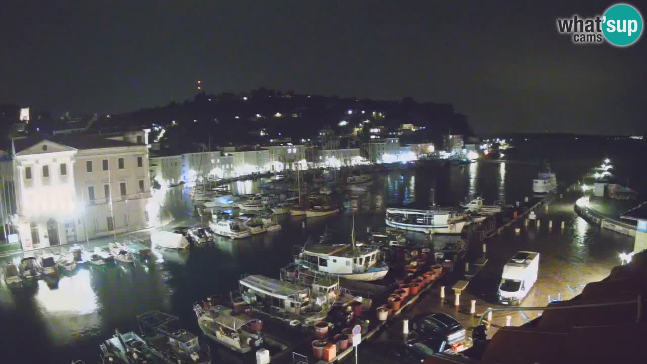 Live webcam da Pirano “Mandrač” – Splendida vista live da Villa Piranesi