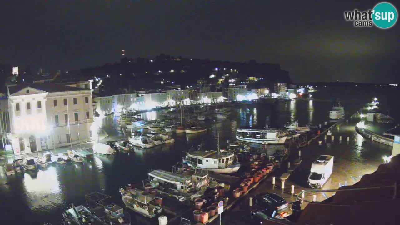 Live webcam da Pirano “Mandrač” – Splendida vista live da Villa Piranesi